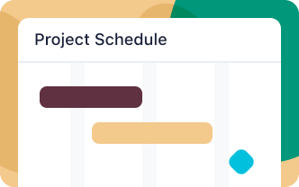 <h5>Project scheduling</h5>